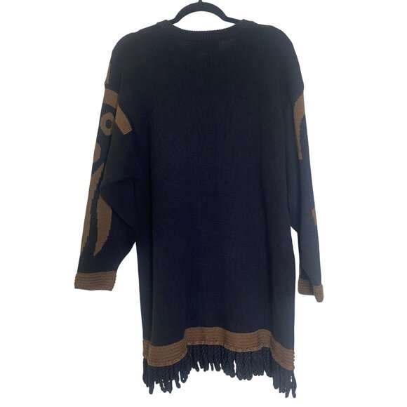 Vintage IB Diffusion Sequined Sweater Womens L Ramie Cotton Button Embellished F - Picture 2 of 13